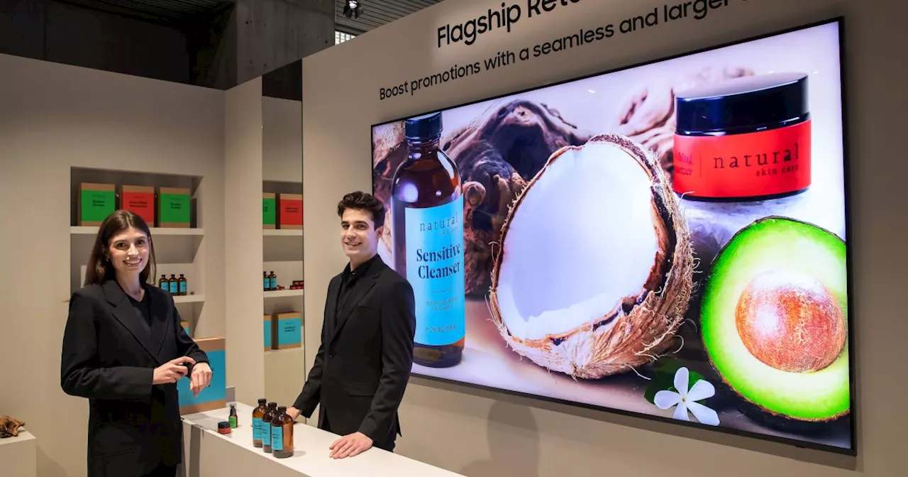Samsung Unveils World's Largest Color ePaper Display at ISE 2025
