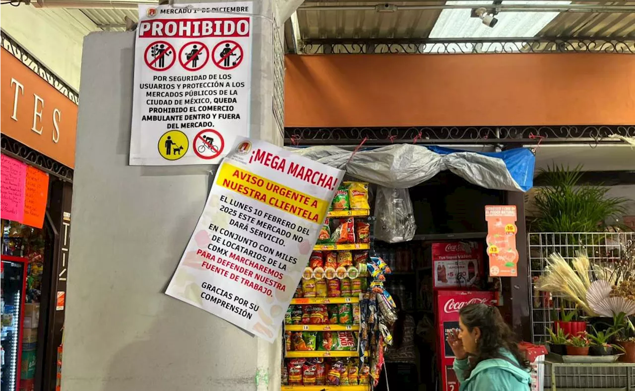 Locatarios de mercados alistan megamarcha en la CDMX este 10 de febrero; conoce los 12 puntos de salida