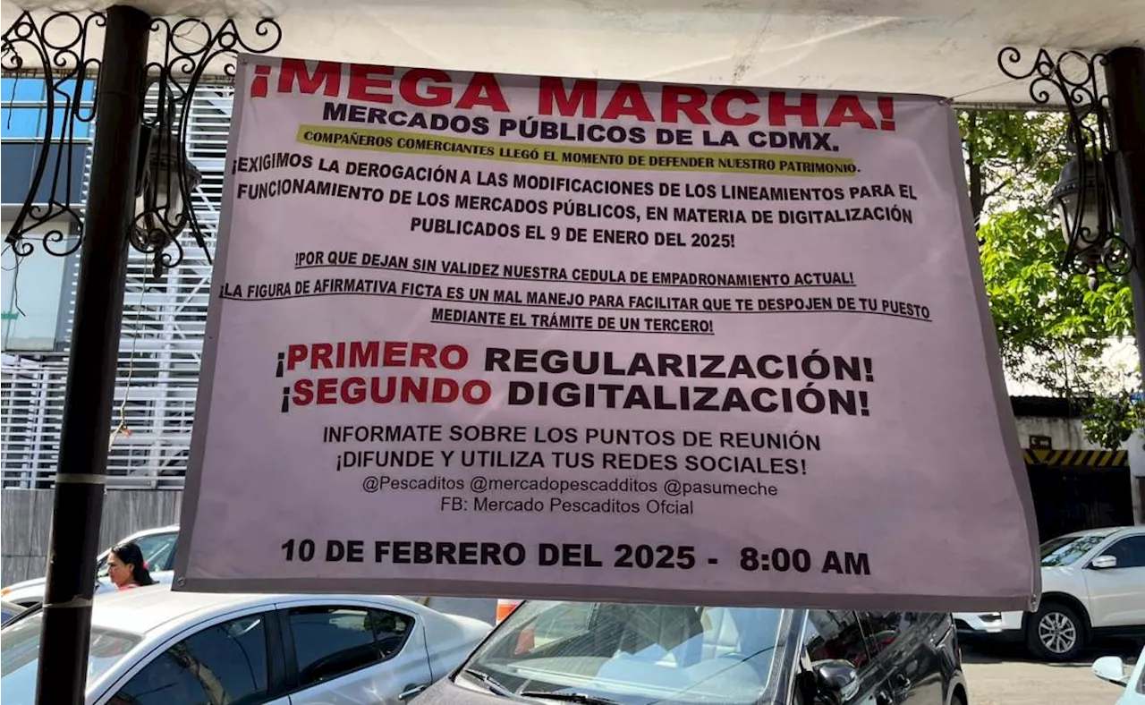 Megamarcha CDMX: Comerciantes de mercados públicos bloquearán 12 puntos de la capital; ¿Dónde y a qué hora saldrán?