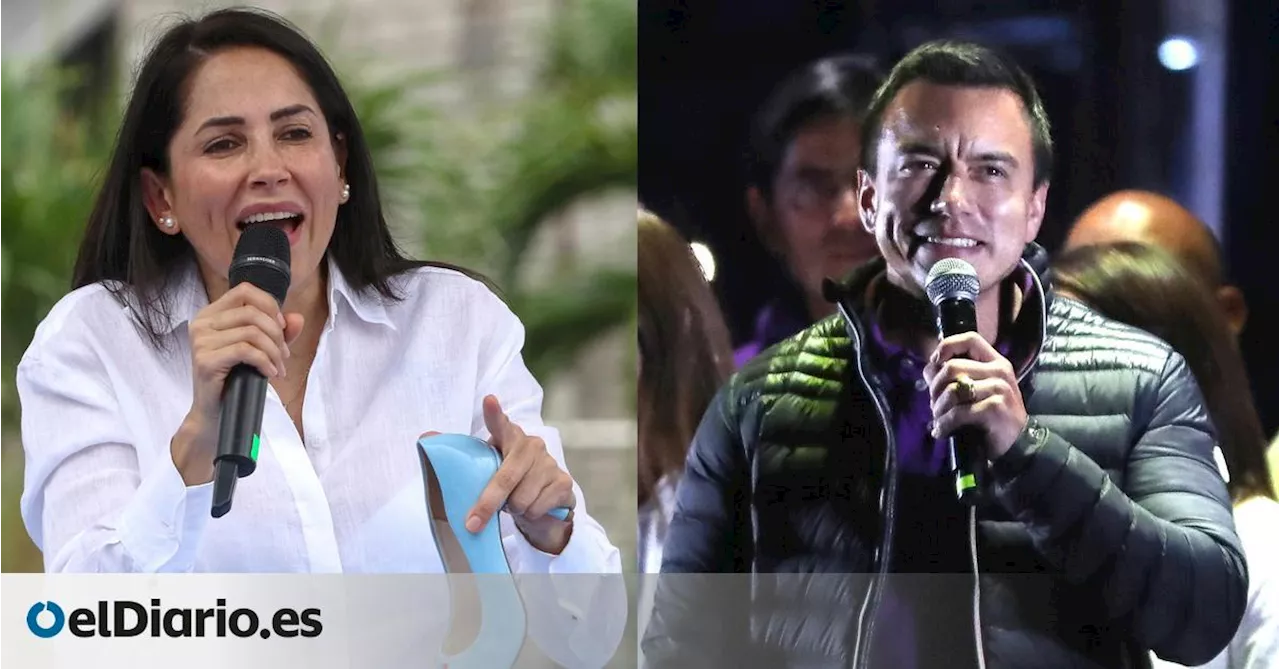 El derechista Noboa y la correísta González se disputarán la presidencia de Ecuador tras una ajustada primera vuelta