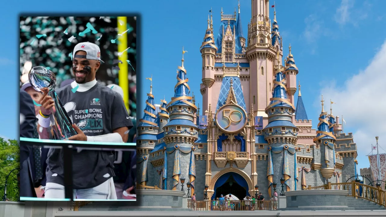 Jalen Hurts Celebrates Super Bowl LIX Victory with Disney World Parade