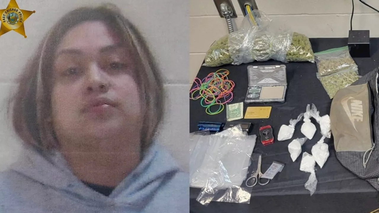 East Chicago Woman Faces Drug Charges After Police Find Cocaine, Marijuana, and Handgun in Vehicle