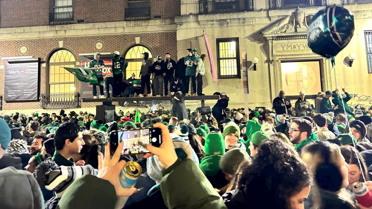 Philadelphia Eagles Fans erupt in Celebrations After Super Bowl LIX Victory