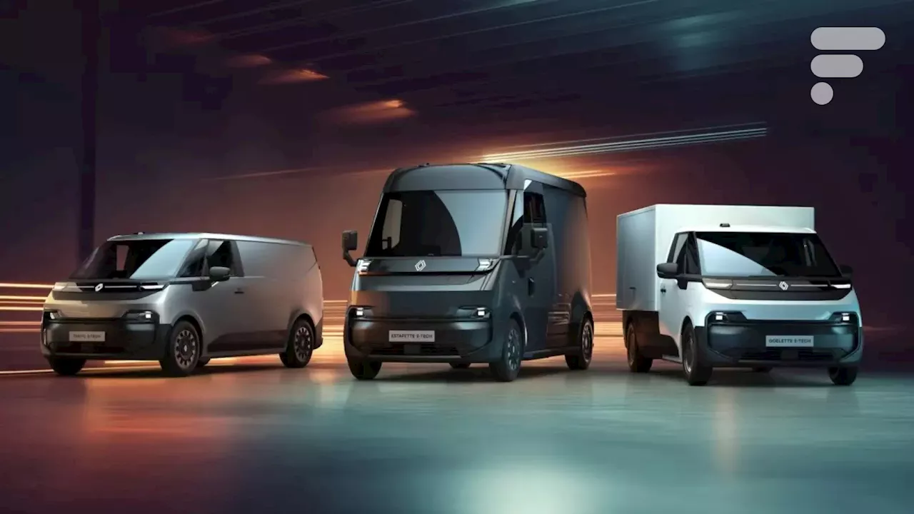 Renault dévoile trois nouveaux utilitaires électriques : Trafic, Estafette et Goélette