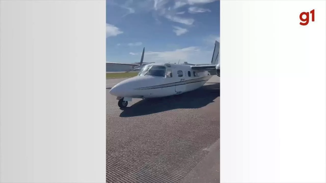 Imagens mostram avião após pouso de 'barriga' em Sorocaba