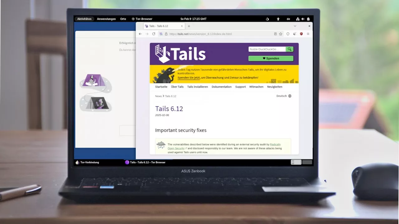 Tails 6.12 behebt Sicherheitslücken und bringt neue Funktionen