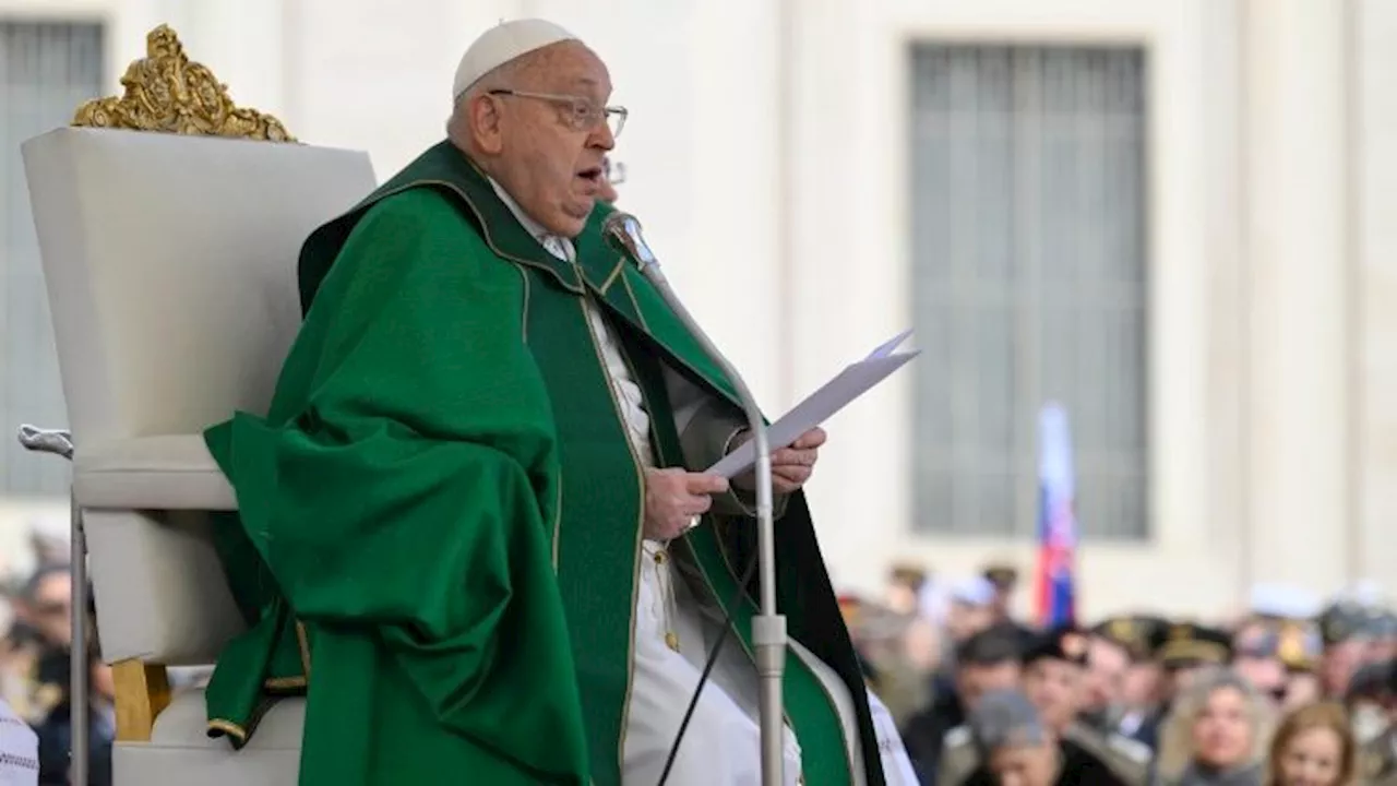  Pope Francis Addresses Armed Forces, Police, and Security Personnel at Jubilee Mass 