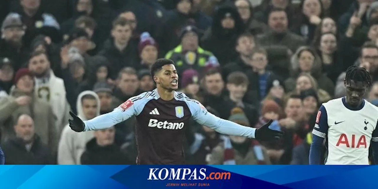 Aston Villa Vs Tottenham 2-1: Rashford Ukir Debut, Spurs Tersingkir