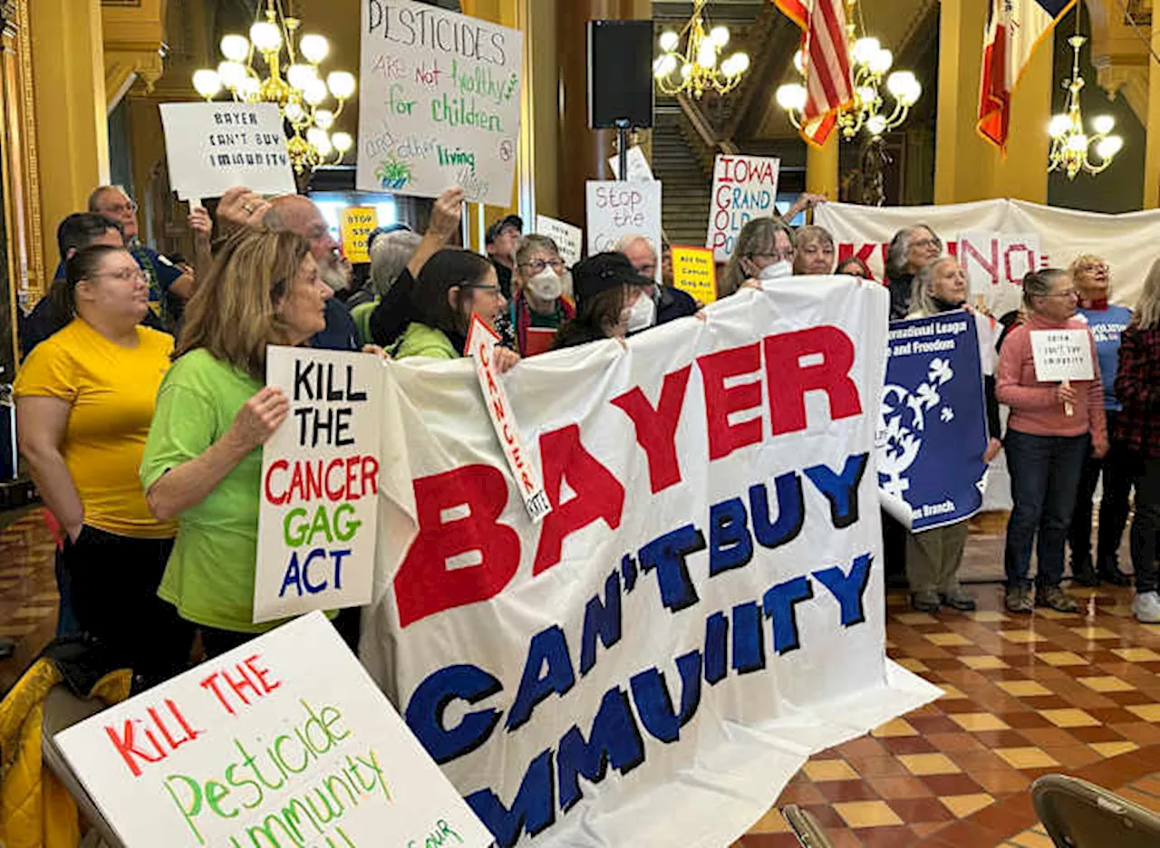 Iowa Protesters Rally Against Bill Protecting Bayer from Roundup Lawsuits