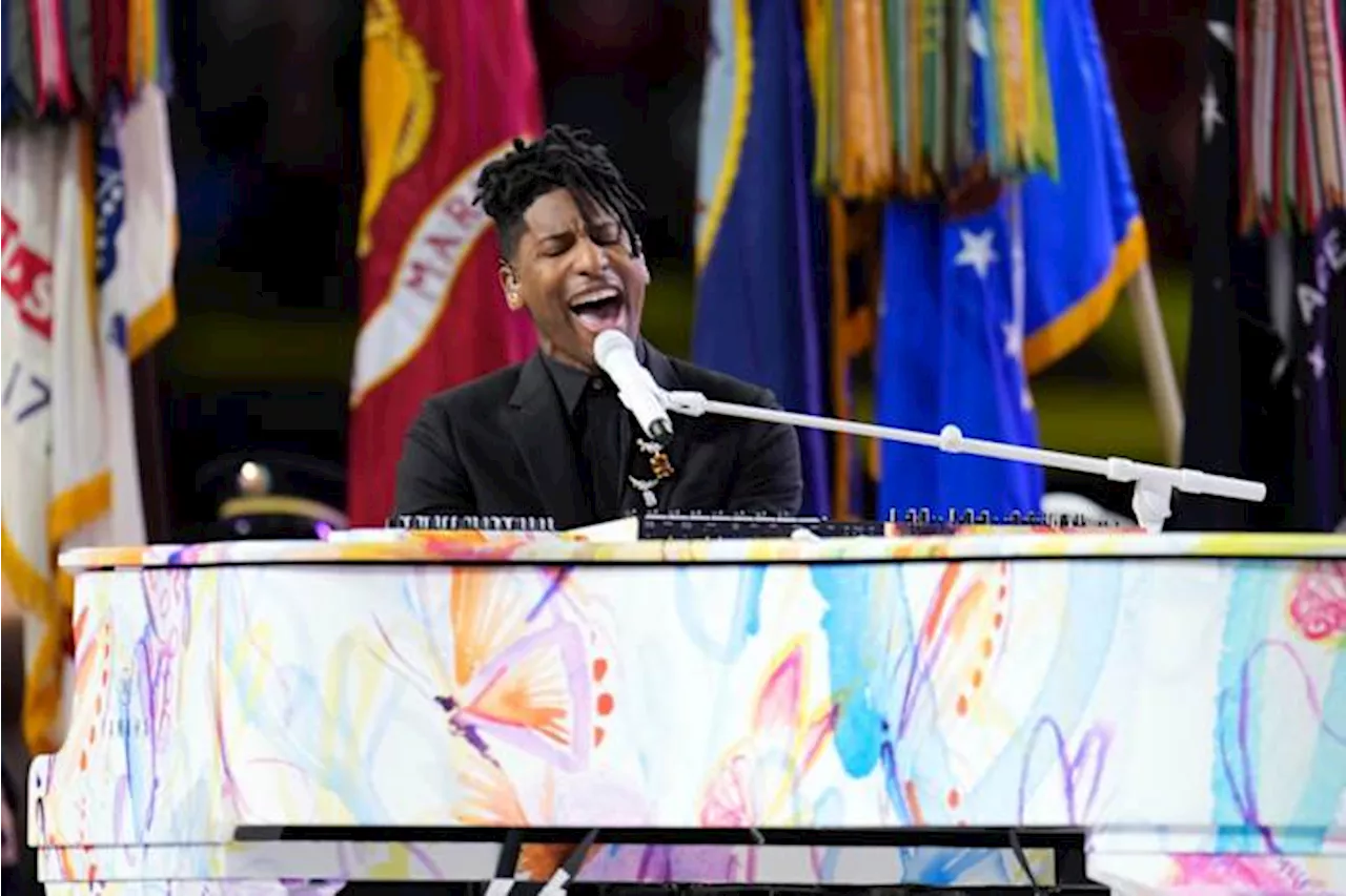 Jon Batiste's reimagined Super Bowl anthem highlighted wife's painting and set stage for new music