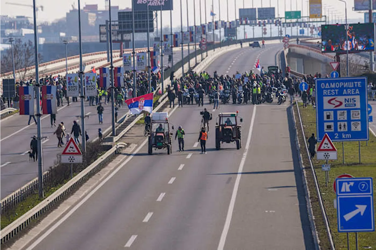 Serbia Protests: Students Block Roads, Demand Accountability for Train Station Collapse