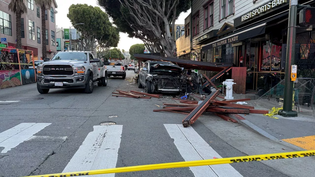 Police Pursuit Ends in Parklet Crash, Hospitalizing Six in San Francisco's Mission District