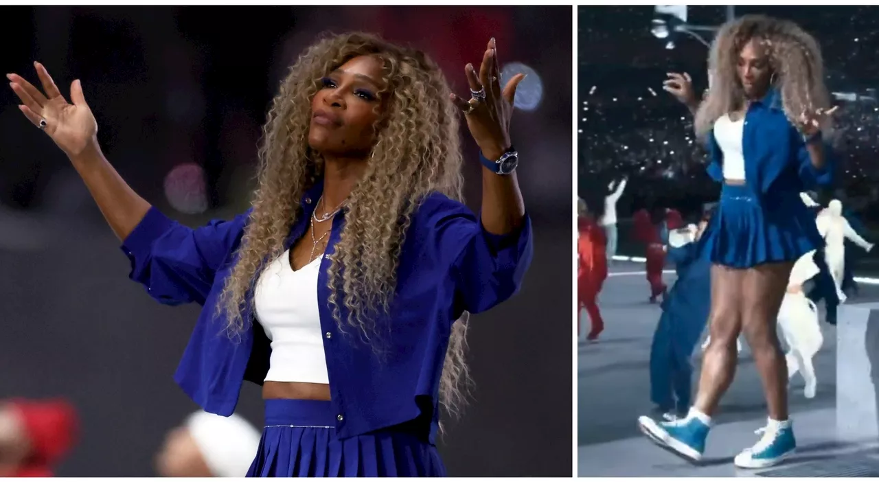 Serena Williams, lo spettacolo a sorpresa al Super Bowl: la tennista balla durante l'half time show di Kendric