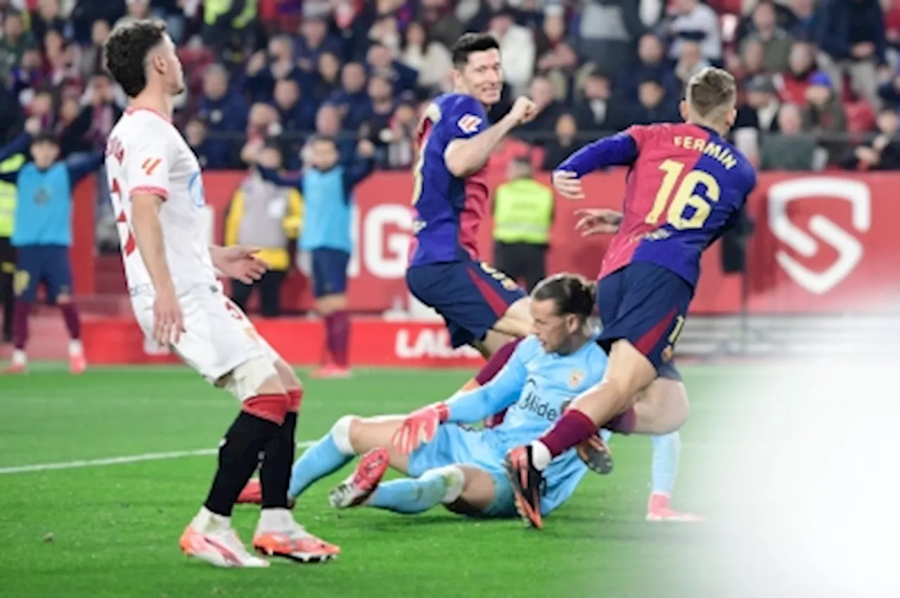 Barcelona’s 4-1 win over Sevilla boosts La Liga title hopes amid Real Madrid and Atletico stalemate