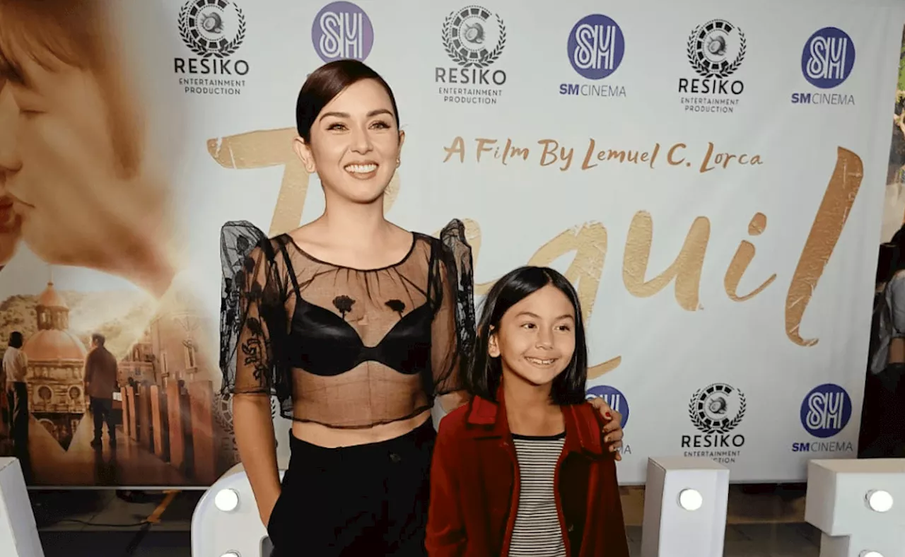 Beauty Gonzalez acts with daughter Olivia in the movie 'Paquil'