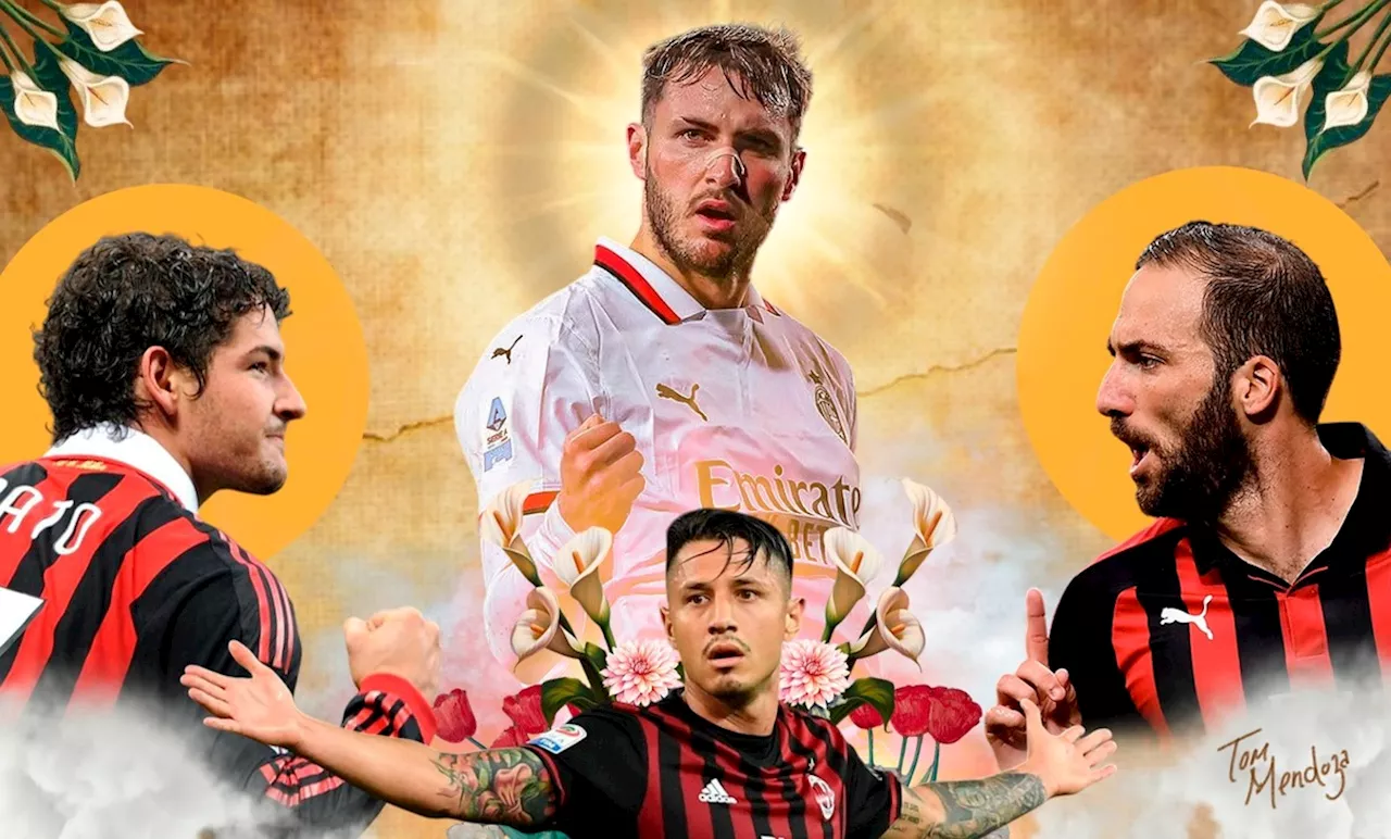 Santi Gimenez y el desafío de superar a los últimos delanteros latinoamericanos del AC Milan