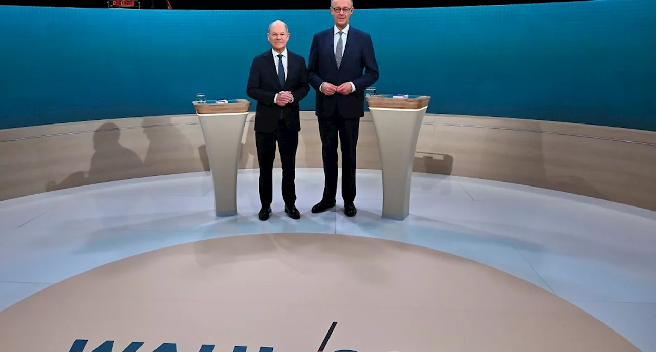 Mehr als 12 Millionen sahen TV-Duell Scholz vs. Merz - mehr als die Trielle 2021