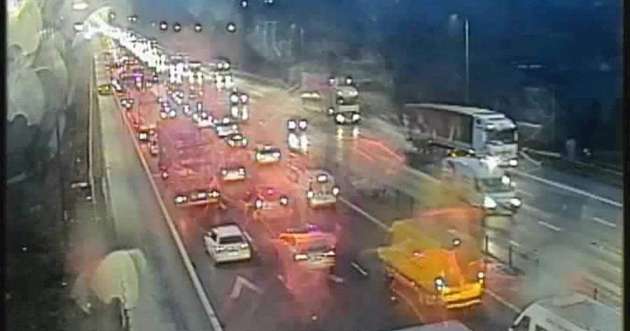 Van Fire Causes Seven-Mile Queues on M62