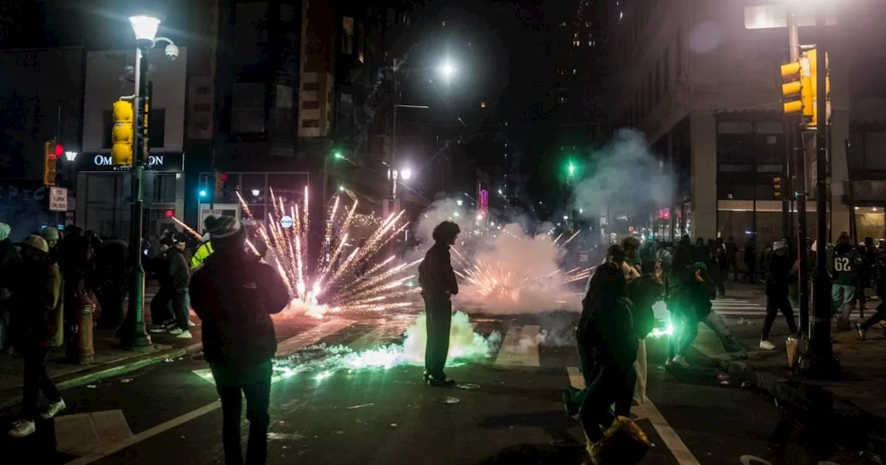 Looting and fires break out in Philadelphia after Eagles win Super Bowl