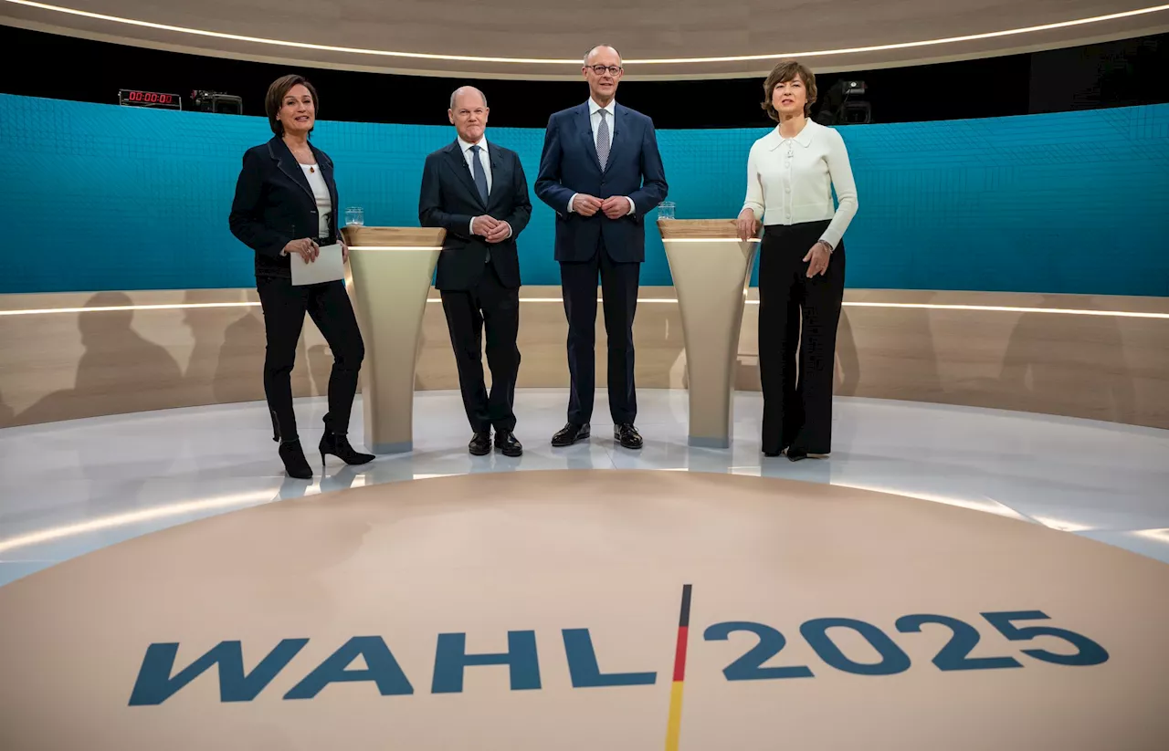 Scholz und Merz im TV-Duell - SPD-Kandidat gewinnt knapp