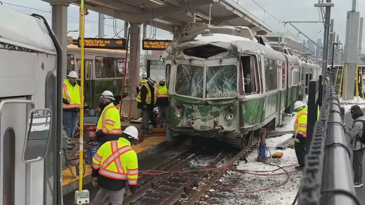 Green Line Crash Disrupts Service on D and E Branches