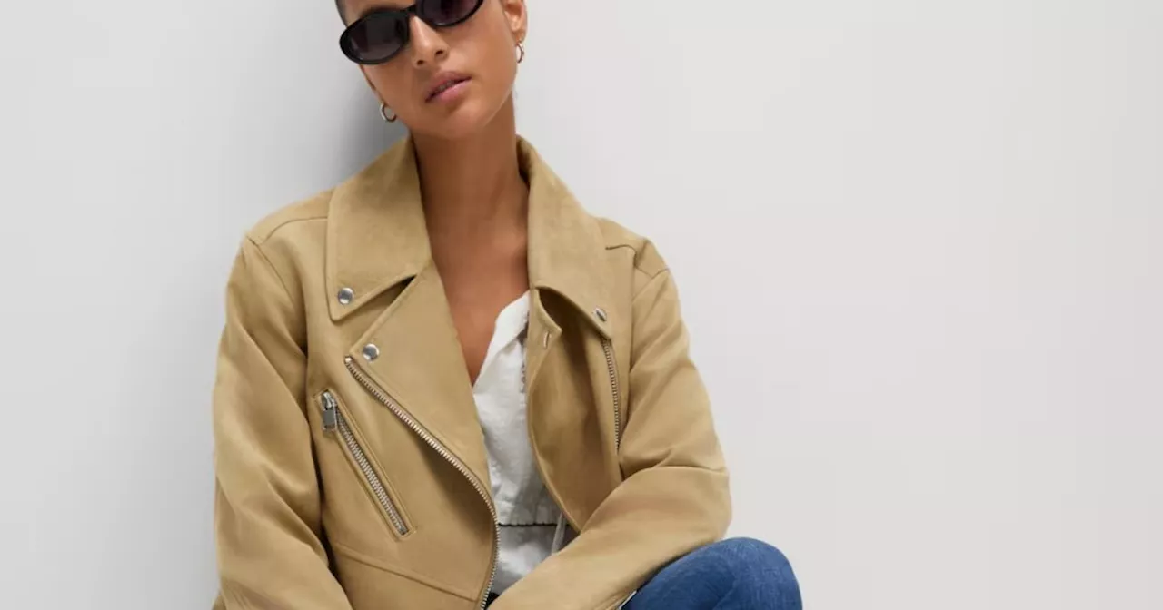 Marks & Spencer's Suedette Biker Jacket: The Affordable Suede Trendsetter