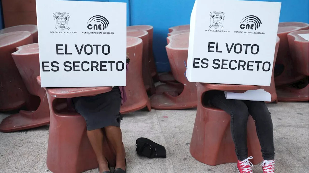 Ecuador's conservative incumbent and a leftist lawyer advance to presidential runoff