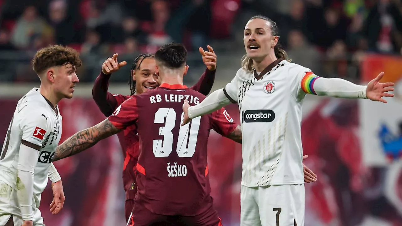 RB Leipzig besiegt St. Pauli und baut Champions-League-Führung aus