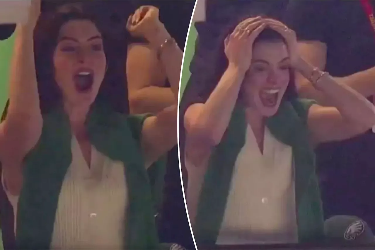 Anne Hathaway Celebrates Eagles' Super Bowl 2025 Triumph