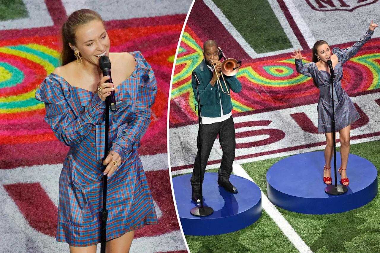 Lauren Daigle sings a jazzy 'America the Beautiful' with Trombone Shorty at Super Bowl 2025 years after controversy