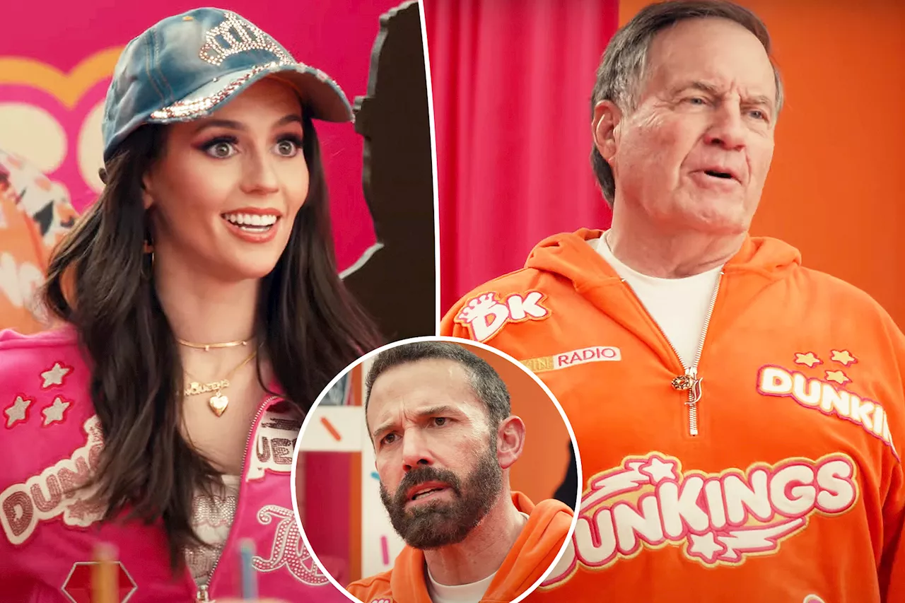 Ben Affleck and Bill Belichick Team Up for Hilarious Dunkin' Super Bowl Commercial