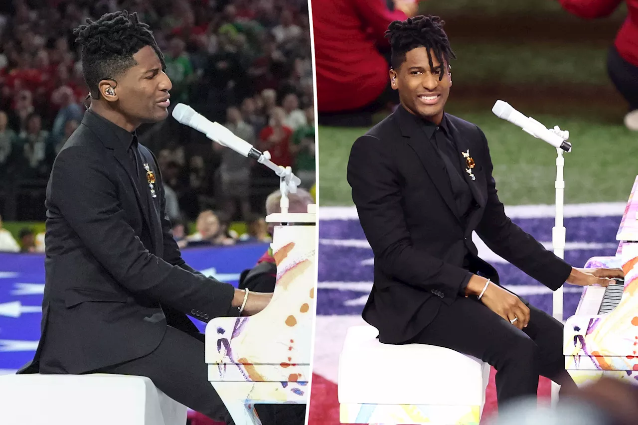 Jon Batiste puts Orleanian twist on national anthem at Super Bowl 2025