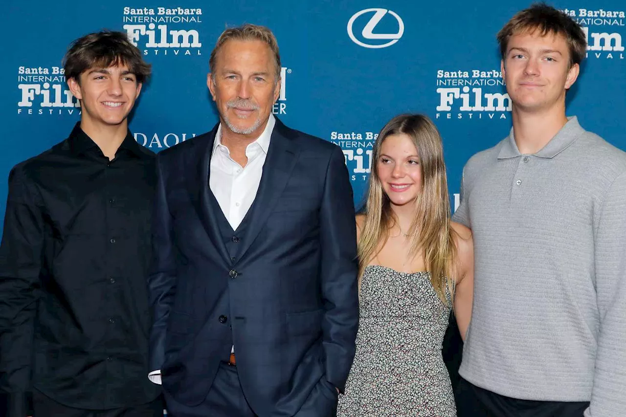 Kevin Costner Is Joined by 3 of His Kids on the Red Carpet at Horizon Premiere