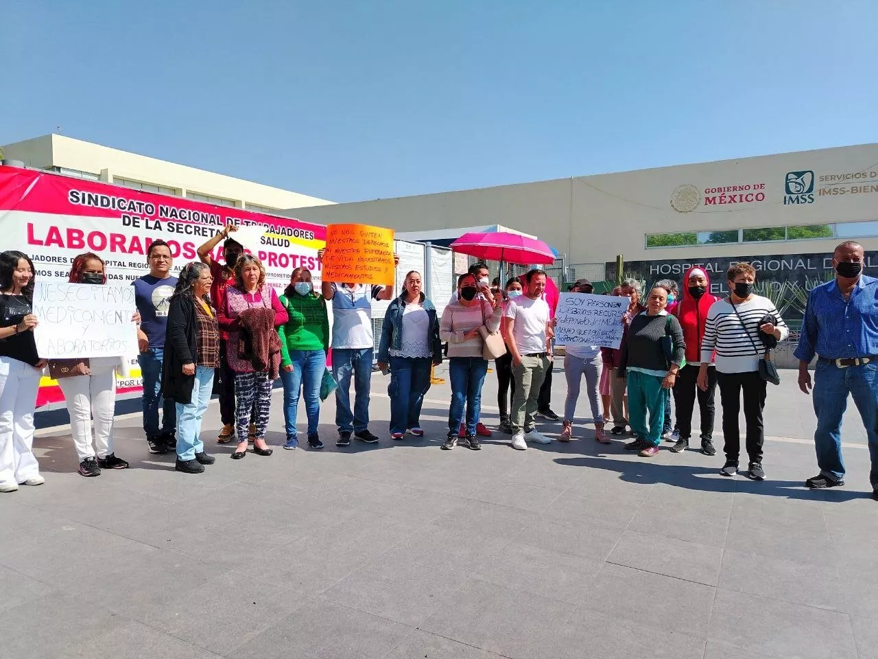 Pacientes trasplantados y que requieren quimioterapia protestan por desabasto de medicamentos en León