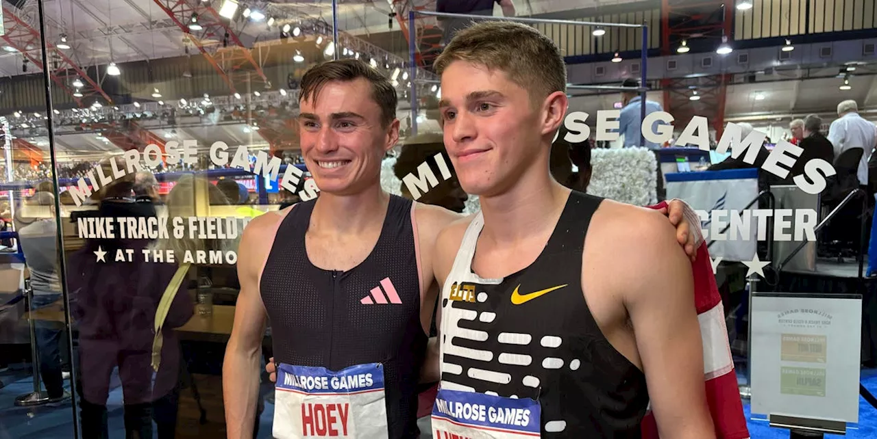 Hoey Sets American Record in 800 Meters, Lutkenhaus Shatters High School Mark at Millrose Games