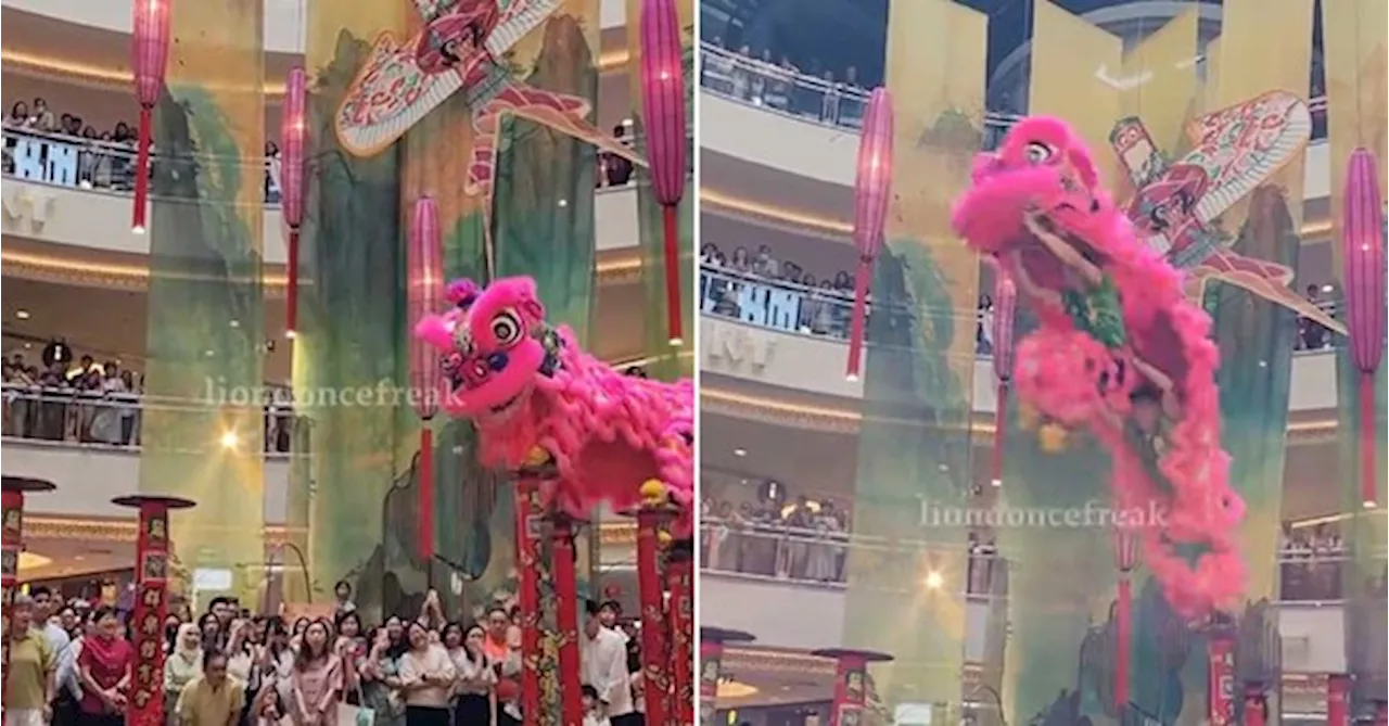 Lion Dancers Leap Over 3.2m Gap After Pillars Collapse in Malaysia