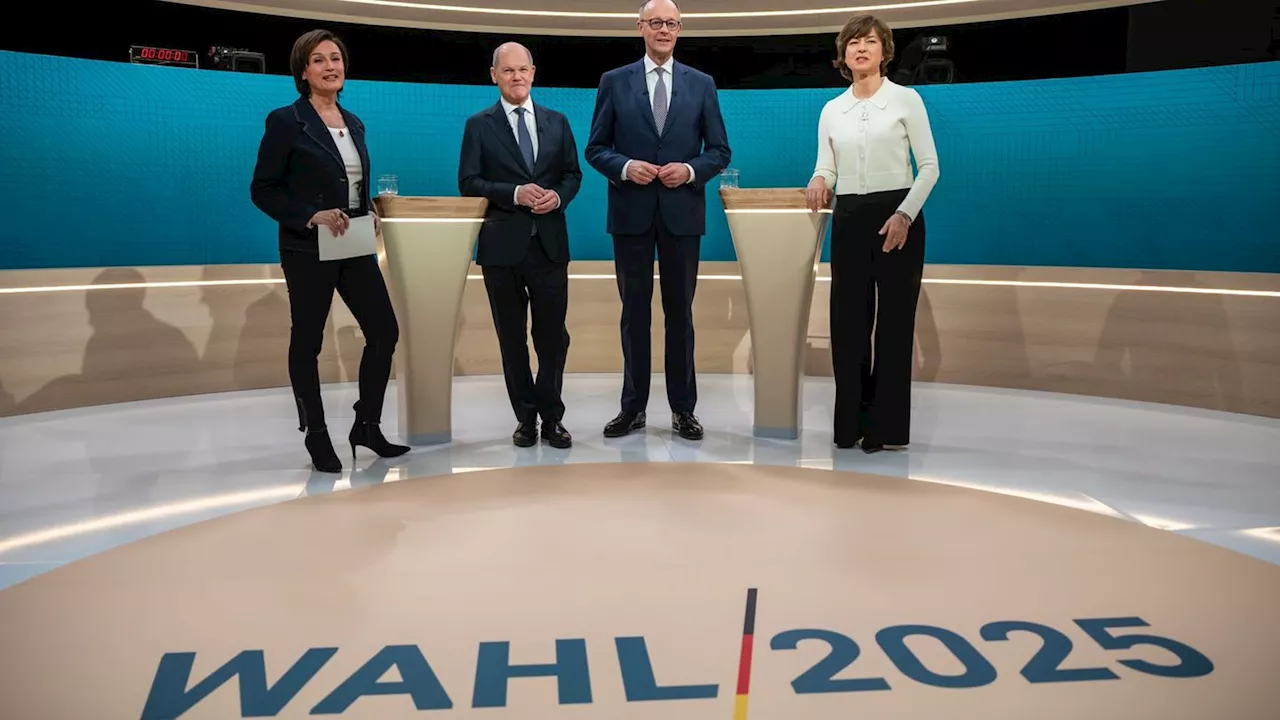 Scholz und Merz im TV-Duell: Knapp vor dem Wahlsieg?