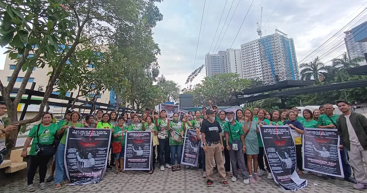 Duterte Supporters Hold Indignation Rally in Manila