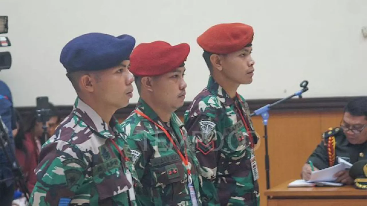 Tiga Prajurit TNI AL Didakwa Pembunuhan Berencana dalam Kasus Penembakan Bos Rental Mobil