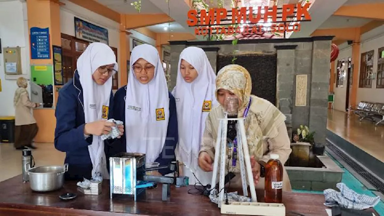 Tim KIR SMP Muhammadiyah PK Solo Buat Kompor Portable dari Limbah