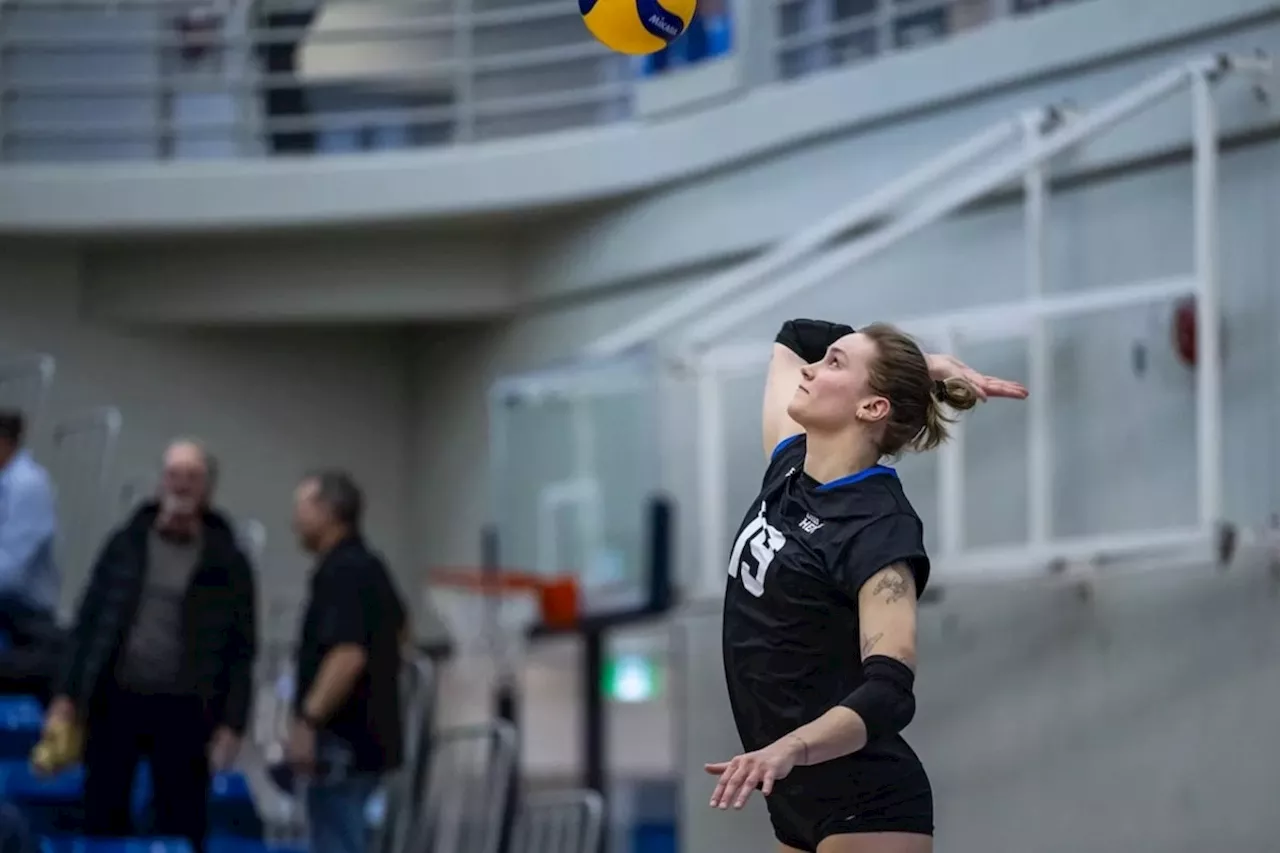 B.C. volleyball player slams into 2nd spot all-time Canada West serving aces