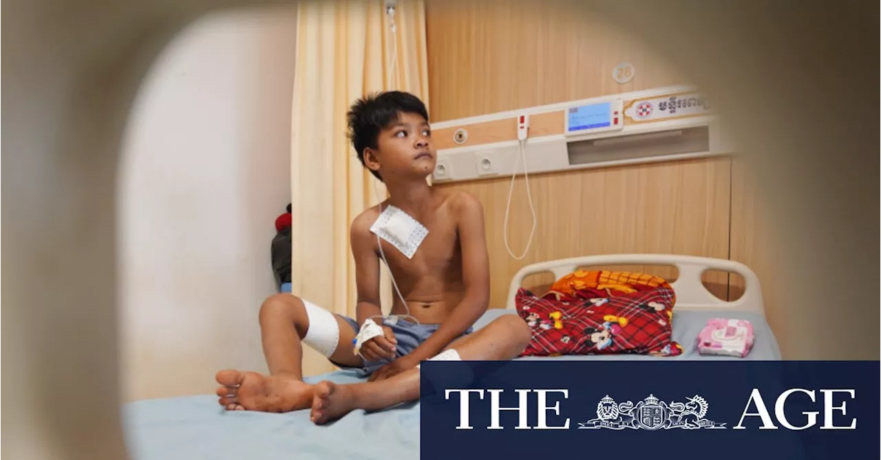 Schoolboy Injured by Unexploded Ordnance in Cambodia