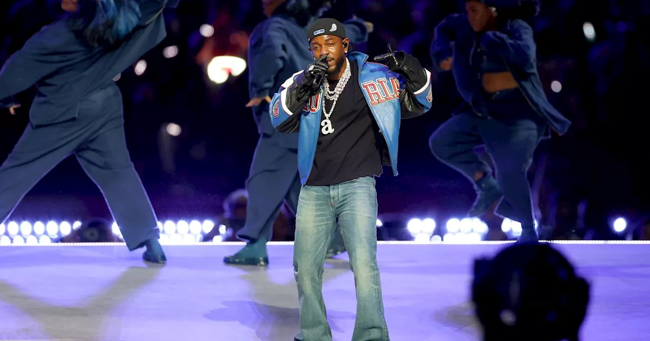 Kendrick Lamar Wore Bootcut Jeans at Super Bowl Halftime