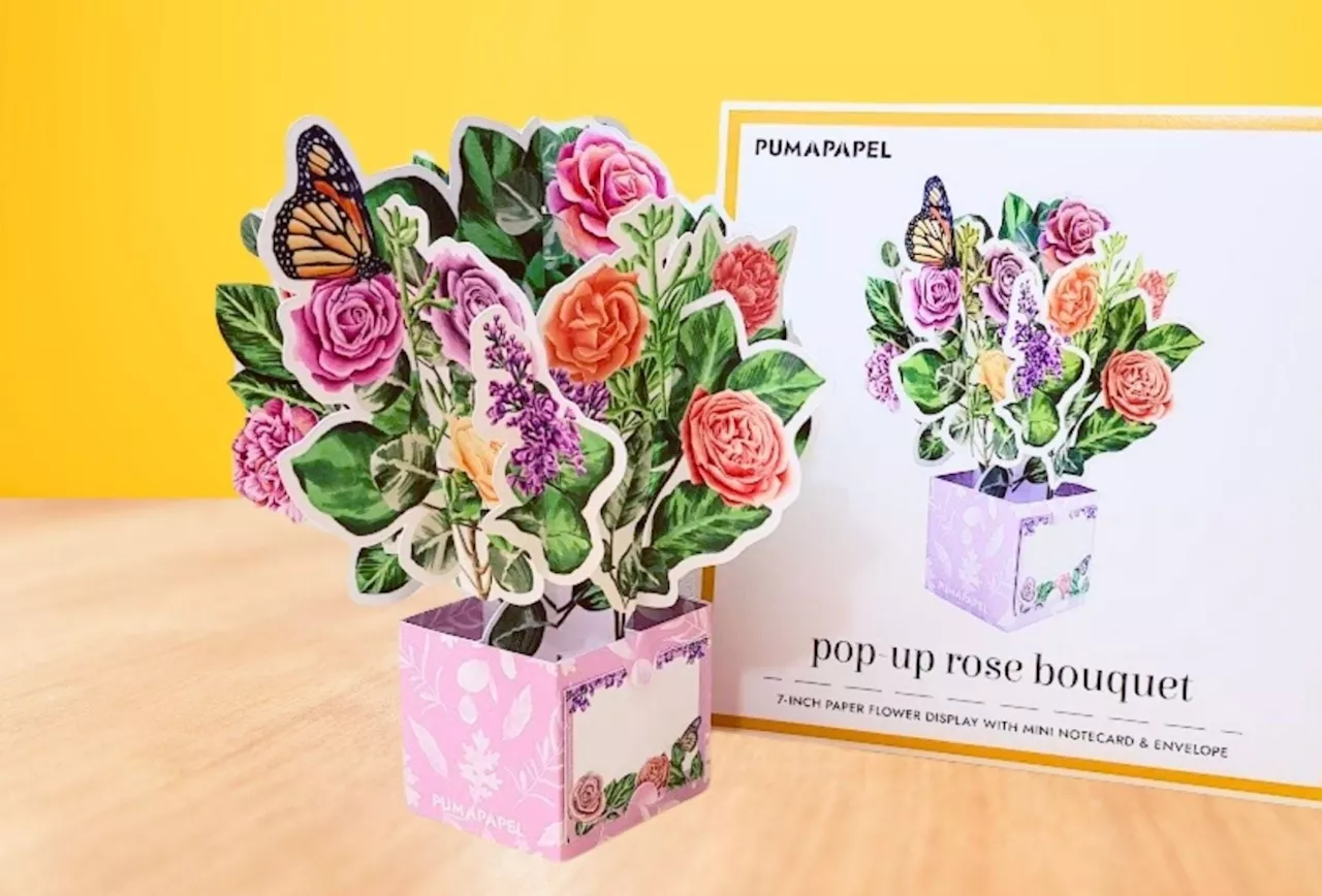 Filipino Paper Engineer Creates Pop-Up Rose Bouquets for a Lasting Valentine's Day