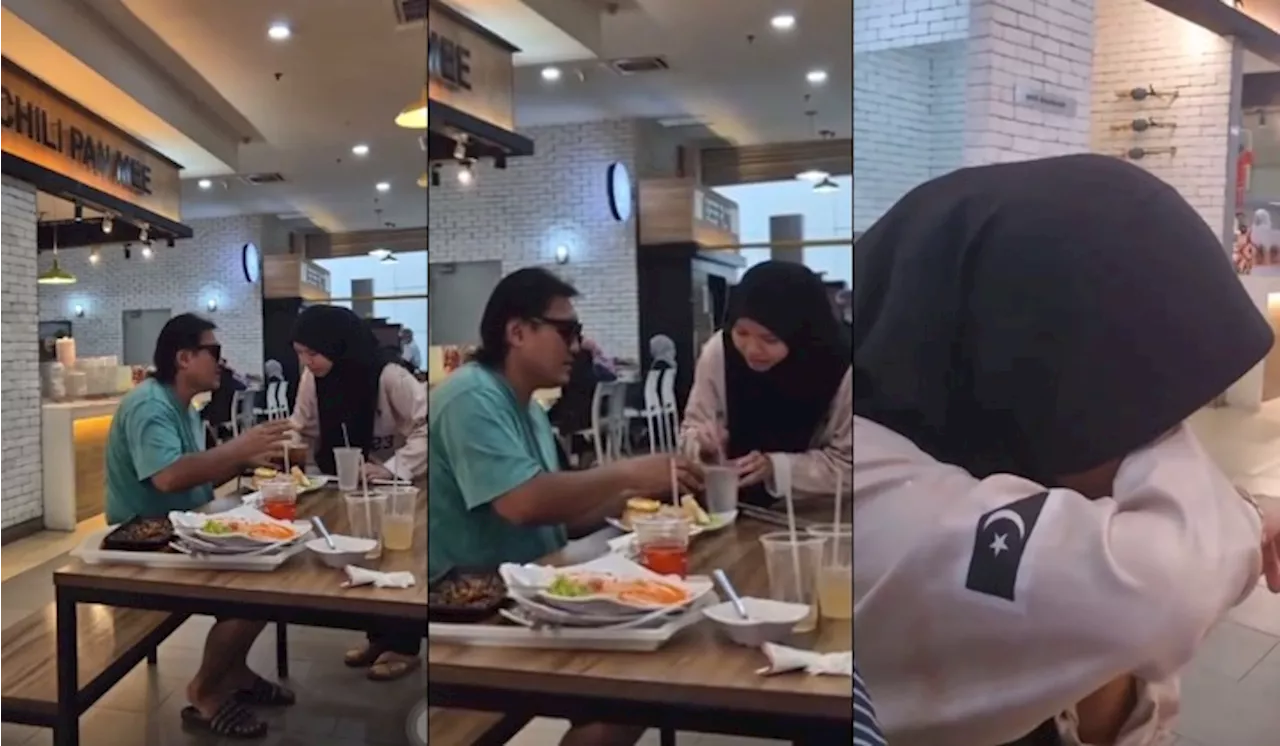 Malaysian Girl Touches Hearts With Compassionate Act Towards Elderly Man With Visual Impairment