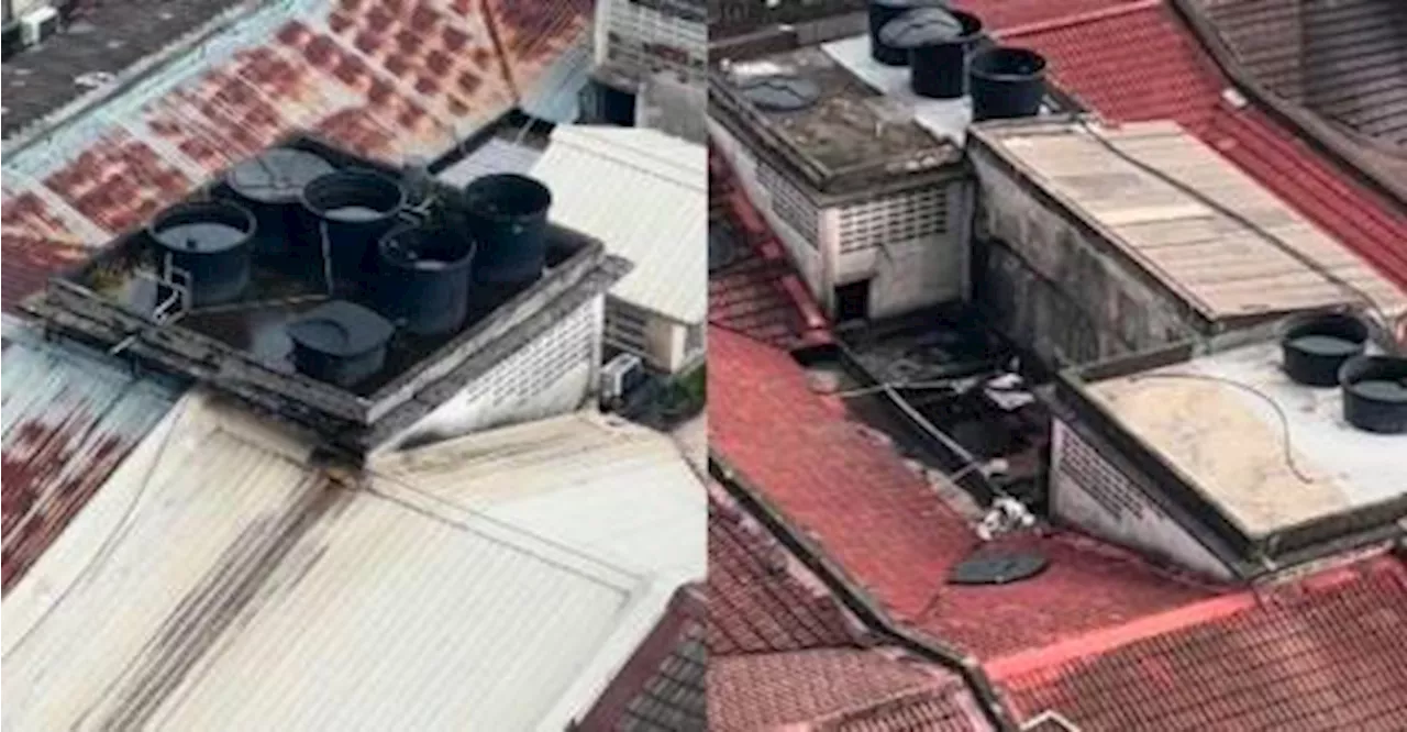 Uncovered Water Tanks Above Eateries Spark Online Debate