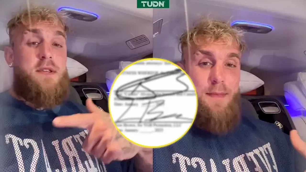 Jake Paul afirma tenía contrato firmado con Saúl Álvarez para pelear