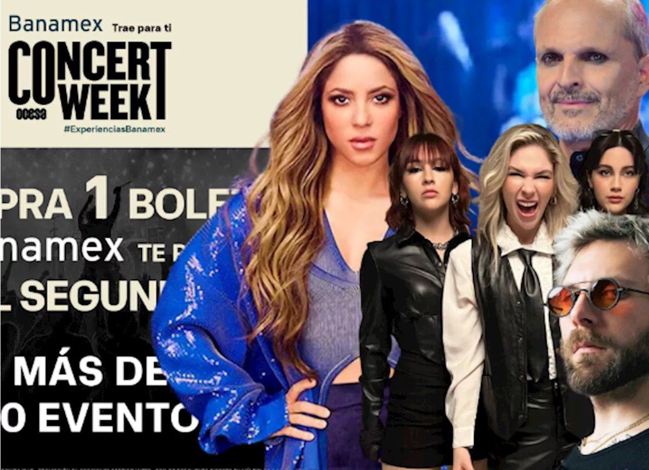 Ocesa Concert Week 2025: Lista de conciertos que estarán al 2x1 en Ticketmaster y eTicket