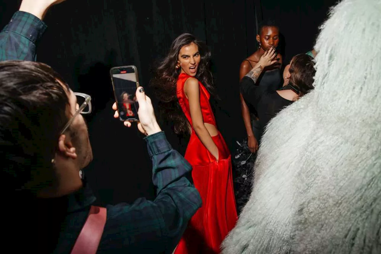 Backstage at Prabal Gurung Fall 2025 Ready-to-Wear Collection at New York Fashion Week