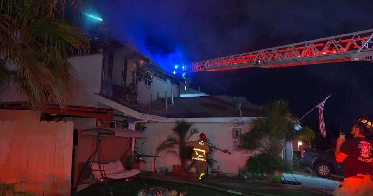 Man saves family members after fire erupts in Bay Terraces home